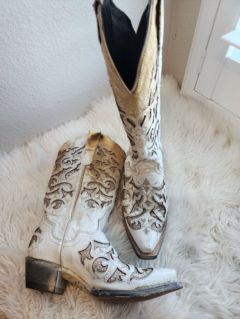 J.B DILLON RESERVED GLITTER COWGIRL BOOTS EXCELLENT COND. SIZE 5C - Picture 11 of 17